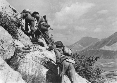 2nd Polish Corps infantrymen in the Battle of Monte Cassino. An assault on Pizzo.
